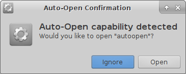 Auto-open Confirmation