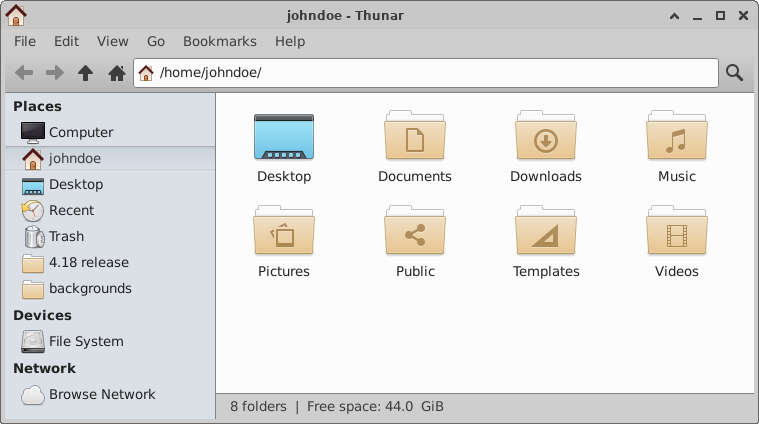 xfce:thunar:the-file-manager-window [Xfce Docs]