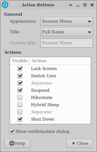 xfce:xfce4-panel:actions [Xfce Docs]